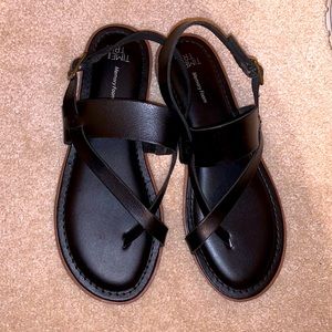 Black Sandals Size 8